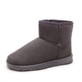 thumbnail image 1 of Botas de nieve de invierno para estudiantes femeninas, estilo coreano, cálidas, con forro polar, gruesas, planas, de algodón, botas de nieve de tubo corto de gamuza, 1 of 6