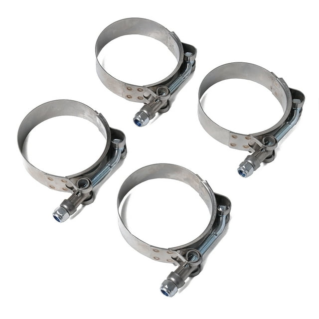 4 unids/set 57-116mm tipo T abrazadera de manguera fuerte tubo de acero inoxidable abrazadera redonda barco coche Tractor Clip de tubo Industrial Vehículos, repuestos y accesorios Mis plata 95-103 MM
