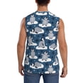 thumbnail image 4 of Haiem Men's Snow Penguin Print Tank Tops Summer Sleeveless Cut Off Workout T-Shirts Fitness Vest Athletic Undershirts-X-Large, 4 of 8