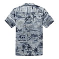 thumbnail image 2 of Palm Wave Mens and Big Mens Tropical Sunset Print Hawaiian Shirt, up to size 6XL, 2 of 3