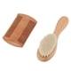 thumbnail image 3 of Cepillo para El cabello para bebés ANGGREK Juego de peine y cepillo de Cerdas de Cabra naturales, 3 of 8