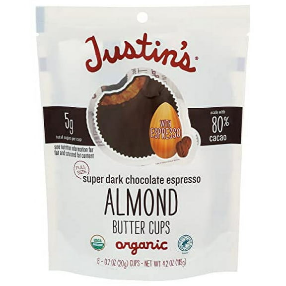 Justin's - Almbtr Dark Chocolate Espresso - Case Of 6-4.2 Oz