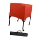 thumbnail image 4 of Carro rodante para pelotas deportivas plegable con bolsa de transporte para garaje, fútbol al aire libre Rojo, 4 of 8