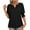 Black, variant on T Shirts for Women Short Sleeve Solid Oversize V-Neck Cozy Style Vintage Shirts T-shirts Plain Ladies Tshirts Trendy Work Out Tshirt Tops Sports Holiday Beach Tee Blouse up to 50% Off Green