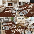 thumbnail image 5 of Area Rug for Living Room, Coffee Gnomes Non-Slip Indoor Large Carpet for Bedroom/Dining Room, Coffee Beans Cups Brown Washable Low-Profile Rectangle Floor Runner Rugs - 5 x 7 Ft, 5 of 7