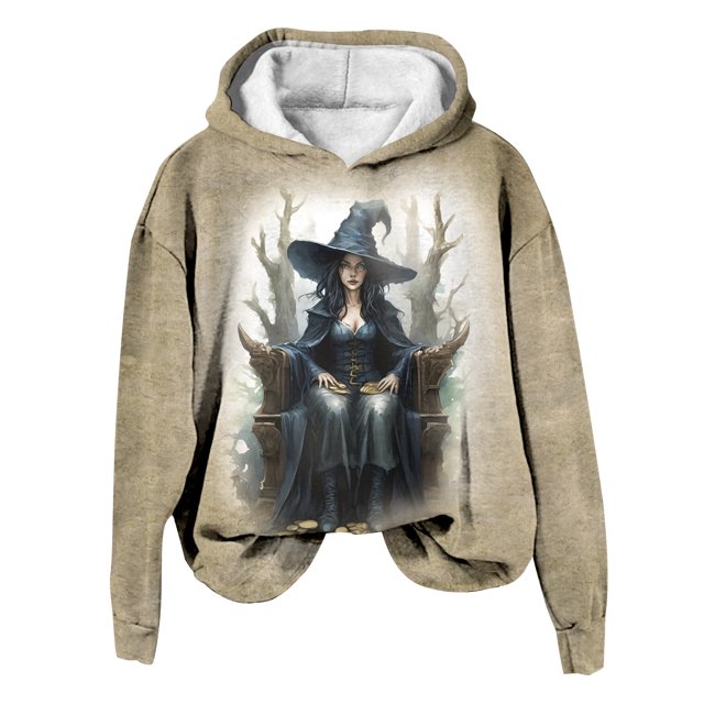 Chandail en Molleton Sans Capuche Imprimé Col Rond Manches Longues Automne Hiver pour Femmes Confortable Mode