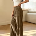 thumbnail image 4 of Drses Fall Winter Flowy Loose Palazzo Pants for Women, High Waist Striped Casual Lounge Trousers, Versatile Wide Leg Slacks for Travel Vacation Casual Daily Outfits Multi Neutral Stripes, 4 of 8