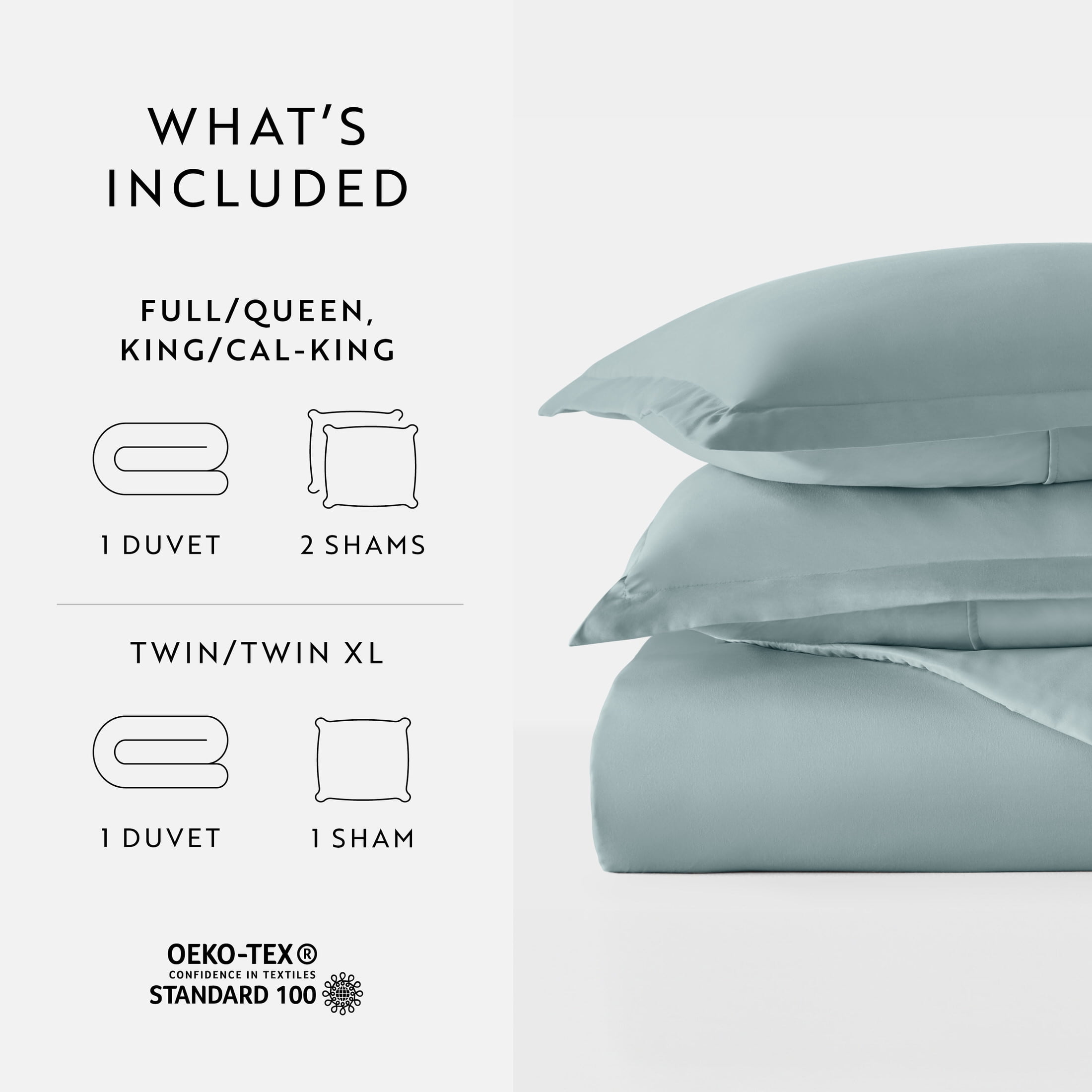 Noble Linens 3-Piece Ocean Duvet Cover Set, King/ Cal King