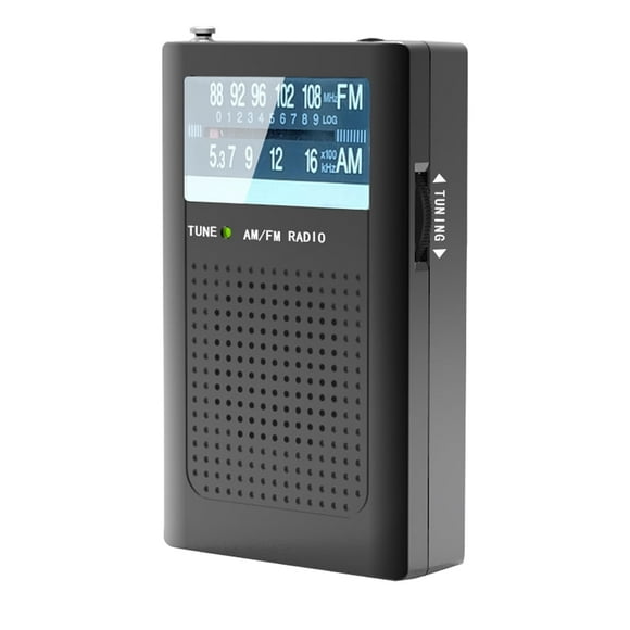 Zshan TFixol Mini Portable AM FM Radio Pratical Tune Radio Home Household Outdoor Hiking Camping Traveling Aged People Simple Radio with Antenna