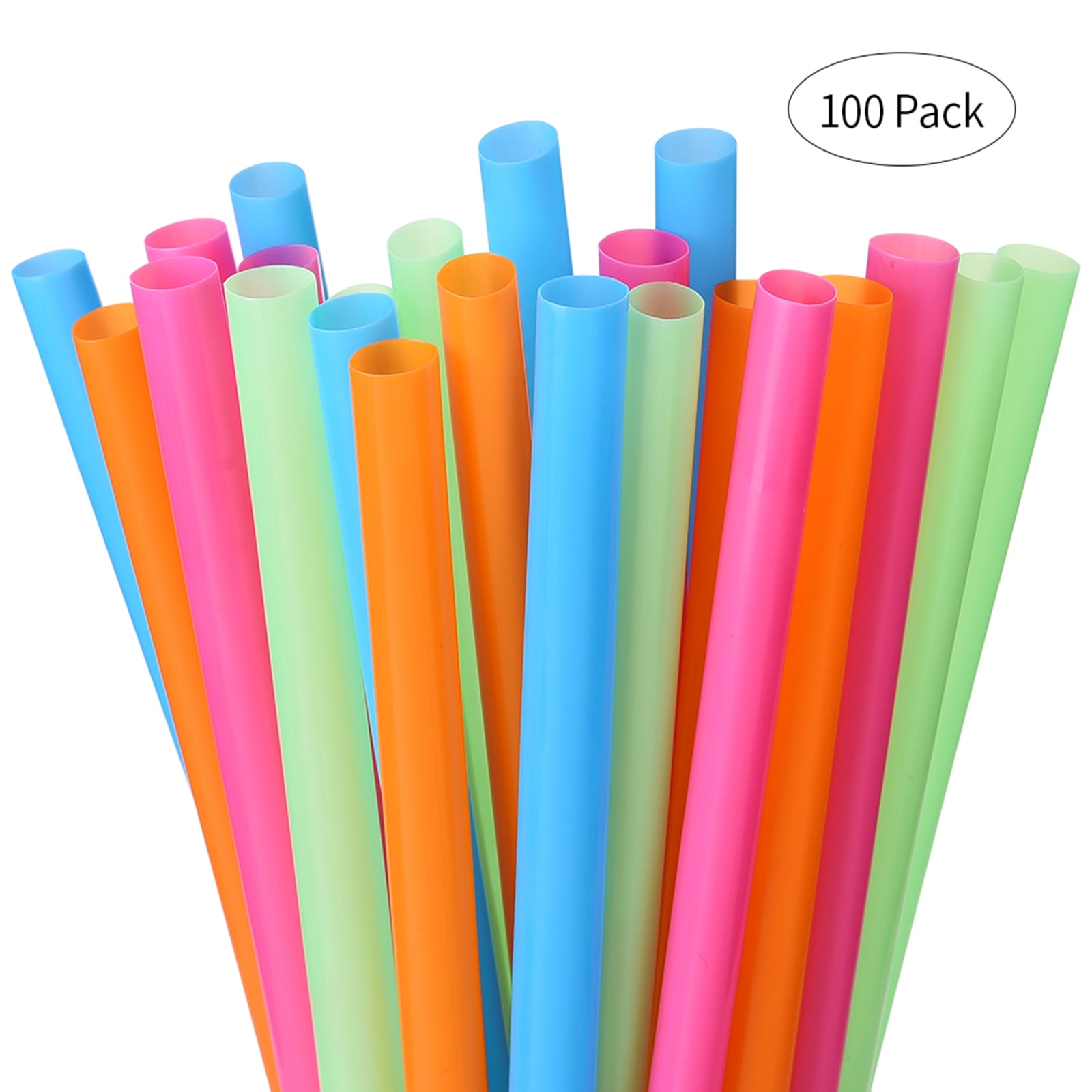 Multi Colored Spoon Straws 400 Count Great for Shaved Ice or Sno Cones 