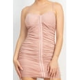 thumbnail image 4 of Hook & Eye Ruched Cami Mini Dress Mauve' S, 4 of 5