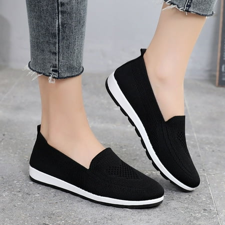 

Ediodpoh Women Outdoor Mesh Solid Color Sports Shoes Runing Breathable Shoes Sneakers Sneakers for Women Black 6.5-7(37)