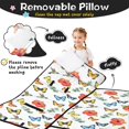thumbnail image 3 of Pioneer Flower Floral Print Pattern Teens Toddler Nap Mat with Pillow, Sleeping Mat Bag for Preschool Daycare 59"x22", 3 of 6