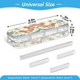 thumbnail image 3 of HOT! Double Layer Clear Pencil Box (6 Compartments) - 21.2" Large Capacity PET Storage Case w/Removable Dividers for Office, Travel Supplies，Four Leopards, 3 of 7