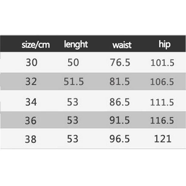 Guess size chart men hotsell