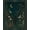 Green, Pattern 3, variant on ODIKA 8'x10' Washable Area Rug Non-Shedding, Easy Care, Teal Gold Enchanted Forest and Floral Design Elegant Nighttime Scenery with Starry Sky for King Size Bedroom Under Bed, Master Suite