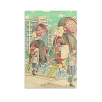 Japanese Cartoonist Shintaro-Kago Horror Animation Poster (15) Wall Art Poster Scroll Canvas Painting Picture Living Room Decor Home 24x36inch(60x90cm)