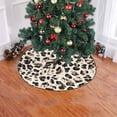 thumbnail image 2 of FMSHPON Leopard Pattern Xmas Christmas Tree Skirt Stand Mat for Holiday Party Decoration Indoor Outdoor 36 inches, 2 of 3