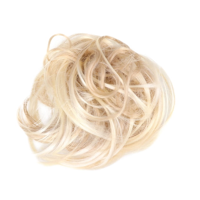 WASHWEPE Pieza De Ponytail Khaki Con Peluca De Rizo Esponjoso Para Uso En Fiestas