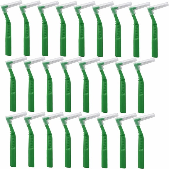 ACDANC 25 Pcs Interdental Angle Brushes,Reusable Dental Hygienicers,Oral Dental Hygiene Brush,Dental Toothpick Floss for Braces,Tooth Hygienicing Tool (Multi-Colored)