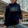 thumbnail image 2 of Surgeon Limited Edition, Medical Profession Themed, Groovy Retro Wavy Text Merch Gift, Navy Blue Hooded Sweatshirt or Hoodie, Medium, 2 of 5