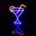 thumbnail image 4 of Cocktail Glass Neon Signs Led Neon Sign Light Big Night Light for Room Decor Light Bar Pub Beach Shop Game Office Restaurant Sign USB Operated (17”x 13”), 4 of 4