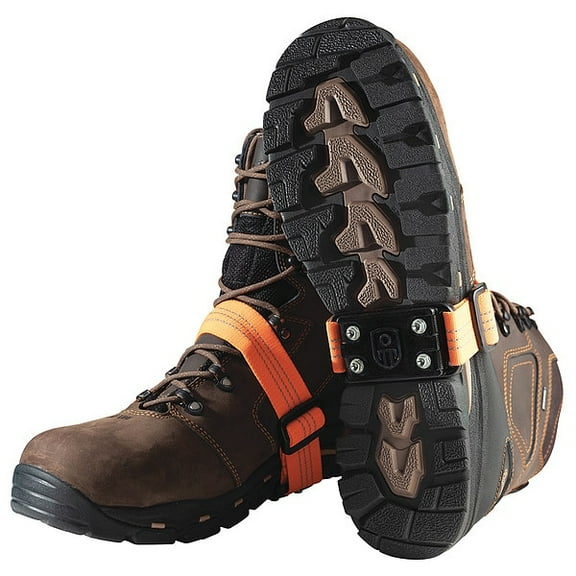 Impacto Unisex Midcleat Steel Anti-Slip Traction Ice Cleats Black One Size