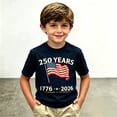 thumbnail image 2 of USA 250th Anniversary Shirt for Boys Graphic Tee Short Sleeve Casual Summer Top Kids Fashion Clothing, 2 of 4