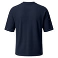 thumbnail image 6 of Men'S Waffle Knit Henley Shirts With Chest Pocket Short Sleeve Casual Loose Fit Breathable Tops For Workout And Daily Activities,Navy,XXXL, 6 of 7