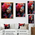 thumbnail image 4 of Designart "Avant-Garde Woman with Mohawk in Glam and Pop Art IV" Fashion Canvas Wall Art - Glam Pink Woman Pop Art Entryway Wall Art, 4 of 6