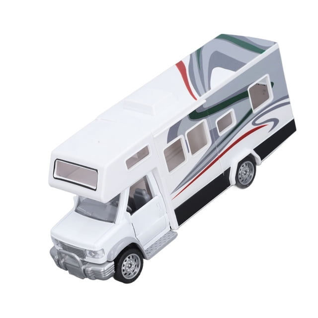 Juguete RV Para Niños Con Sonido, Puertas De Apertura Ligera, Juguete Educativo De aleación Para Autocaravana Para Niños, Detalles De Simulación
