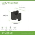 thumbnail image 7 of Symmons 493RHSTN Verity Single Hook Robe Hook - Nickel, 7 of 7