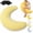 Light Yellow, variant on Moon Spoon Body Pillow, Moon Sleep Body Pillow, Moon Shaped Body Pillow