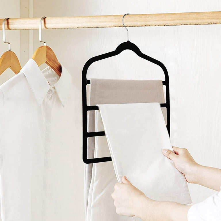 10PCS Velvet Hanger Non-Slip Flocking Multifunctional Clothes Hangers  Camisole Suit Shirt Coat Closet Organizer Saving