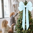 thumbnail image 4 of Bow Decor Large Bow for Room, Coquette Giant Ribbon Tie for Christmas Birthday Party Backdrop Wall Decor(White,40 x 80Inches), 4 of 4