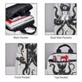 thumbnail image 3 of Balery Abstract Ink Octopus Mochila ligera para hombre y mujer: duradera e impermeable, ideal para la escuela, el trabajo, viajes y uso diario., 3 of 7