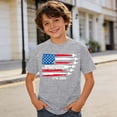 thumbnail image 2 of Huowey Casual Graphic Tee For Boys Kids Independence Day Celebrate 250 Years Tops Short Sleeve Round Neck Lightweight Comfortable Basic Tees Fashionable 1776-2026 Anniversary Tshirts,10-11 Years, 2 of 4