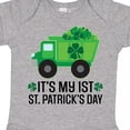 thumbnail image 4 of Inktastic 1st St Patricks Day Construction Truck Shamrocks Boys Baby Bodysuit, 4 of 5