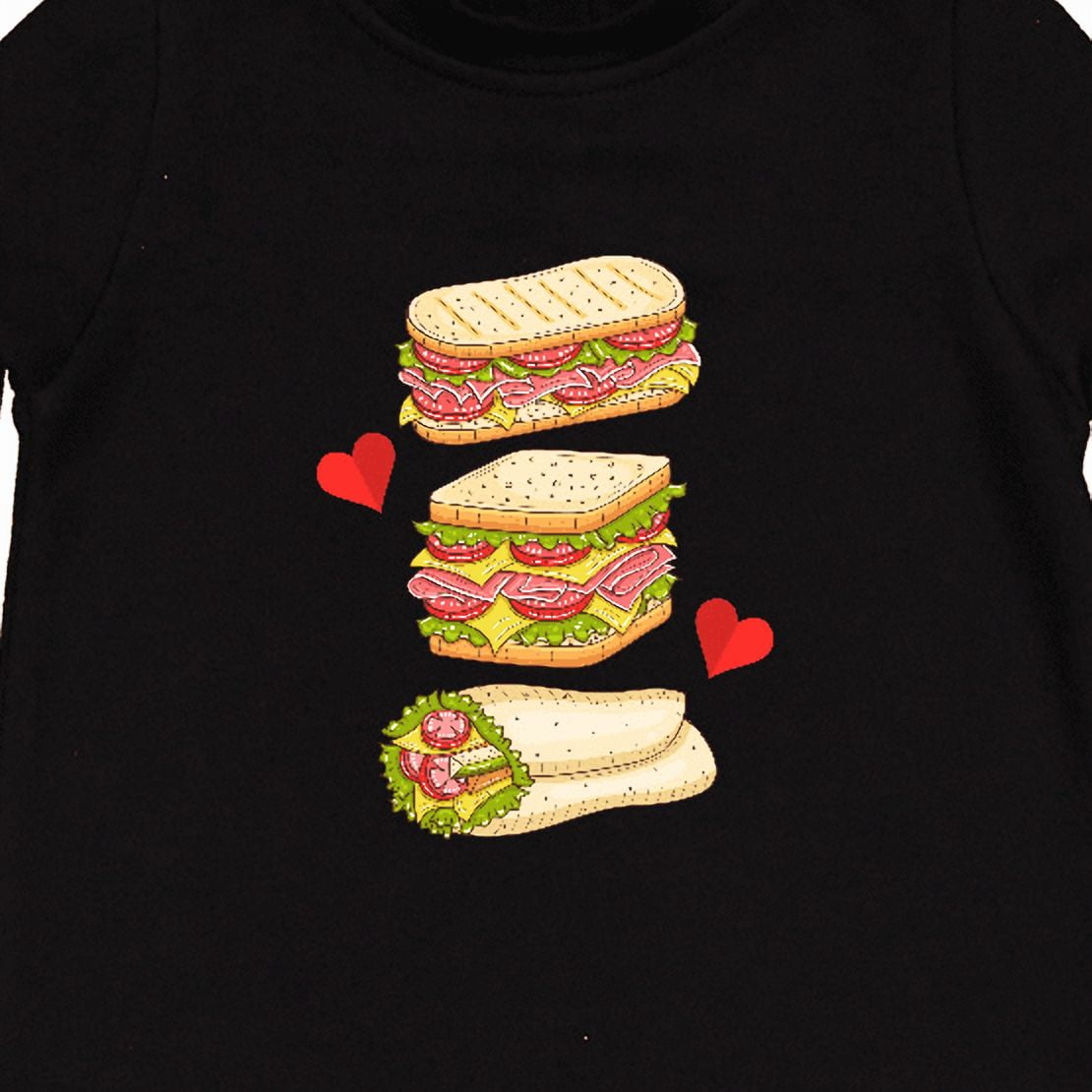 Inktastic Sandwich Lover Deli Food Baby Fleece Romper