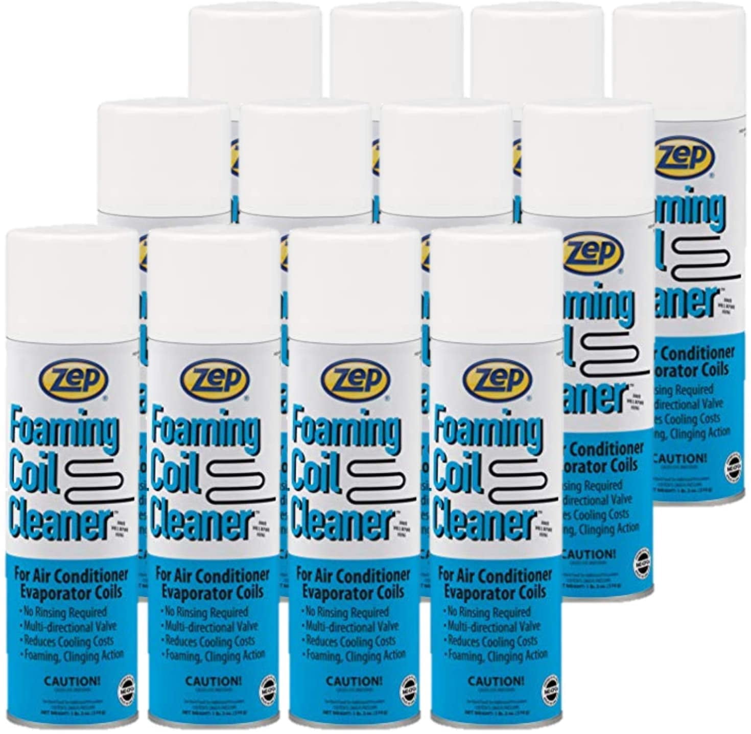Zep Foaming Coil Cleaner 20 Ounce 20201 (Case of 12) Great for HVAC, A
