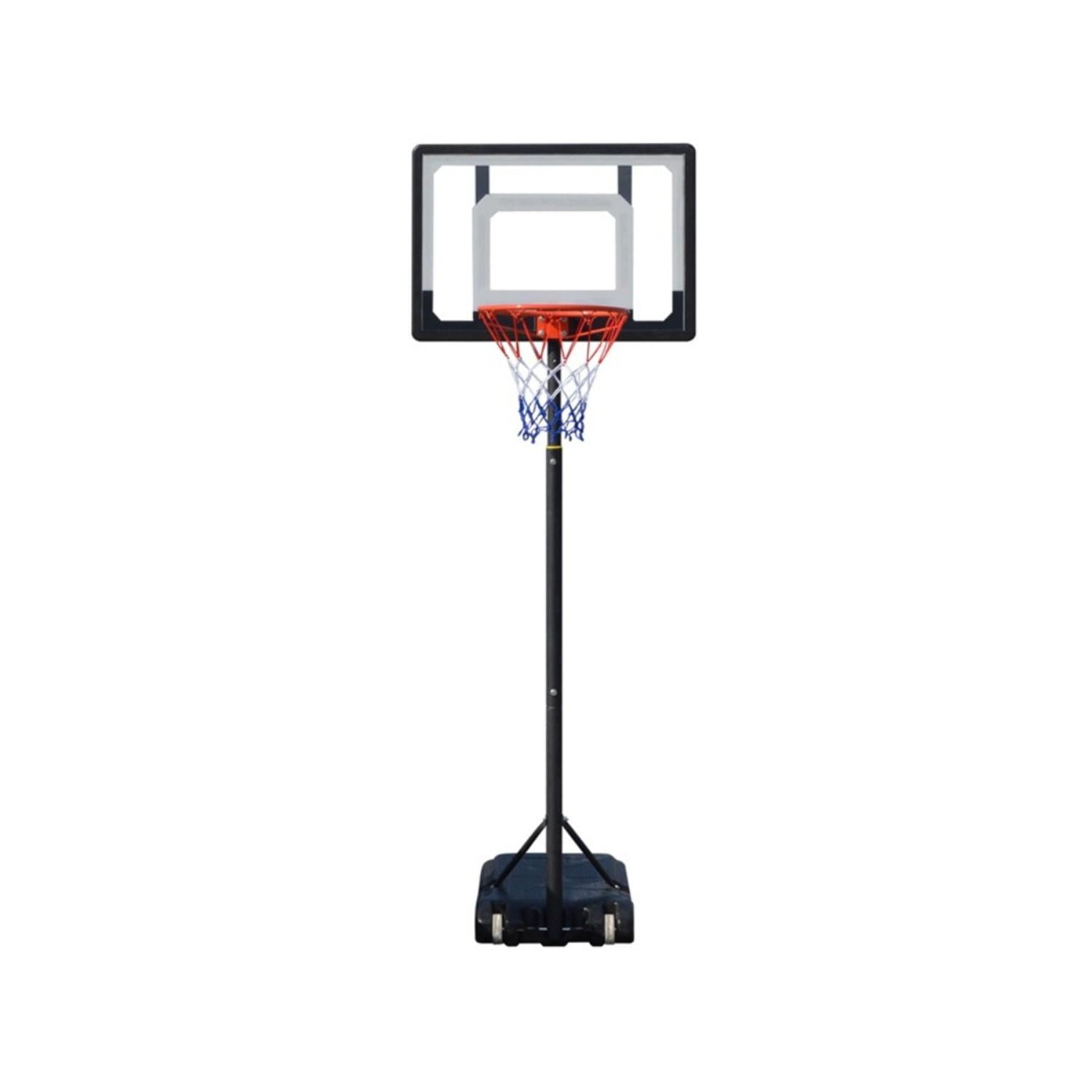 Aro Basketball Altura Regulable 165 A 210 Tablero Pvc 85X58 Negro