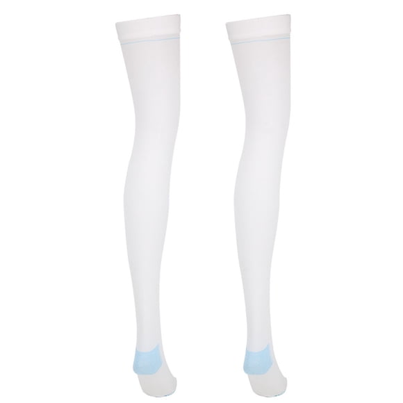 Varicose Veins Socks, Veins Compression Stockings Practical Heal Skin Ulcers Convenient Soft With 2pcs For Reduce Lower Limb Soreness Prevent Varicose Veins White S