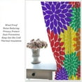 thumbnail image 4 of Rainbow Dahlia Flower Curtains, Abstract Colorful Red Purple Green Blue Chrysanthemum Flower Blooming Window Drapes for Farmhouse Kitchen Bedroom Living Room, 84" W X 84" L, 4 of 6
