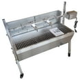 thumbnail image 2 of 35" Stainless Steel Spit Roaster Outdoor Automatic Rotary Charcoal Barbecue Oven Outdoor Cooking, 2 of 9