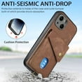 thumbnail image 2 of For Iphone 15 Plus Retro Card Wallet Fold Leather Phone Case With Strap(Brown),iPhone 15, 2 of 8