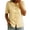 Yellow, variant on Women's Cotton Tops Short Sleeve Loose Shirt Casual Frog Button Mandarin Collar Top Lightweight Soft Breathable Summer Daily Vacation Tops by Yigetop White S