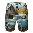 thumbnail image 3 of Fotbe Vintage Truck Farm Scene Trajes de Baño Estampados para Hombre, Shorts de Verano de Secado Rápido, Ropa de Playa, Bañadores-XX-Large, 3 of 6
