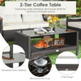 thumbnail image 6 of Gymax 4PCS Patio Conversation Set Rattan Sofa Furniture Set w/ Off White Cushions, 6 of 10