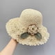 thumbnail image 4 of Sombrero de Playa para Mujer, Tejido a Mano, Plegable, con Flores, para Primavera y Verano., 4 of 4