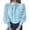 Sky Blue, variant on Loopsun Womens Fall Tops Plus Size, Long Sleeve T Shirts for Women, Women's Casual Lace Solid Round Neck Long Sleeve Button Down Shirts Blouse Tops Green, XXL